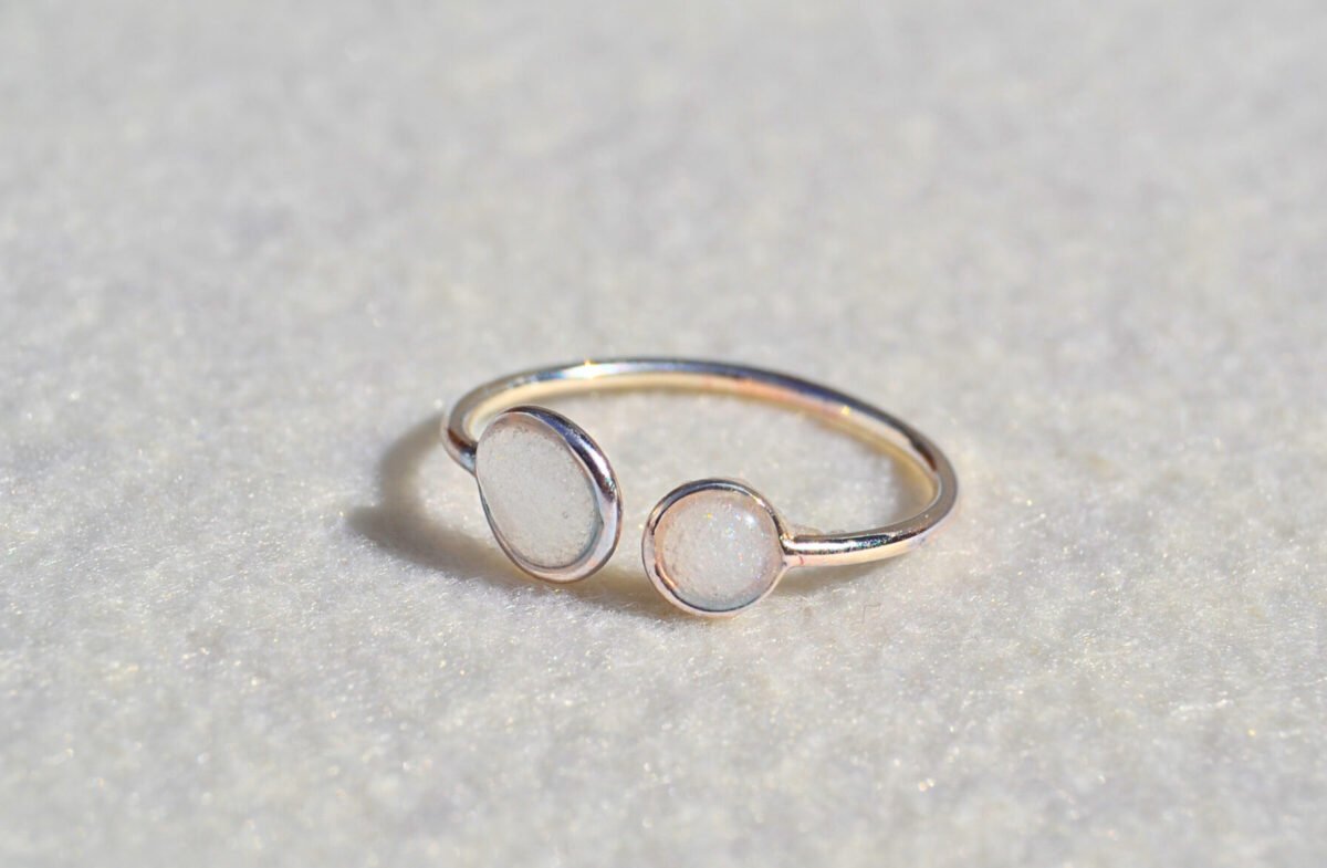 Anillo de Leche Materna Personalizado en Plata de Ley - Imagen 4