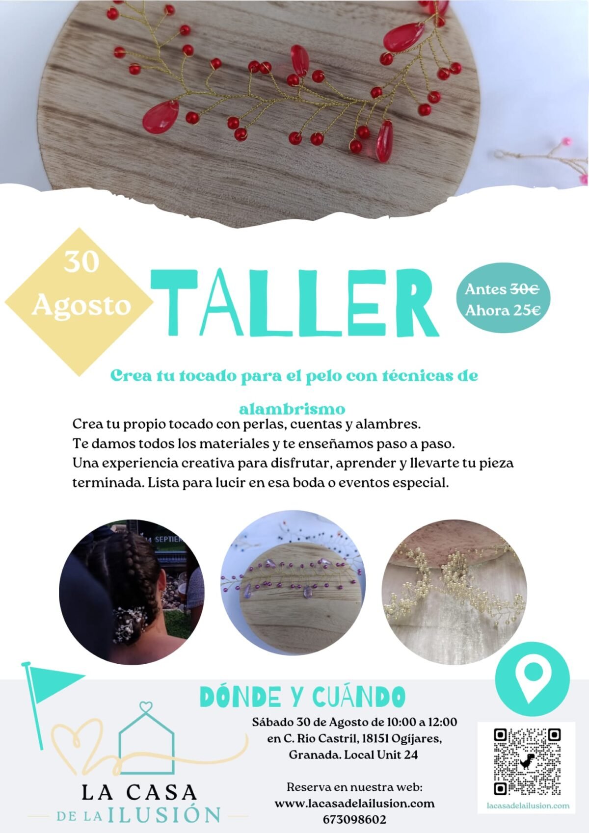 Taller Crea tu Tocado con Alambrismo