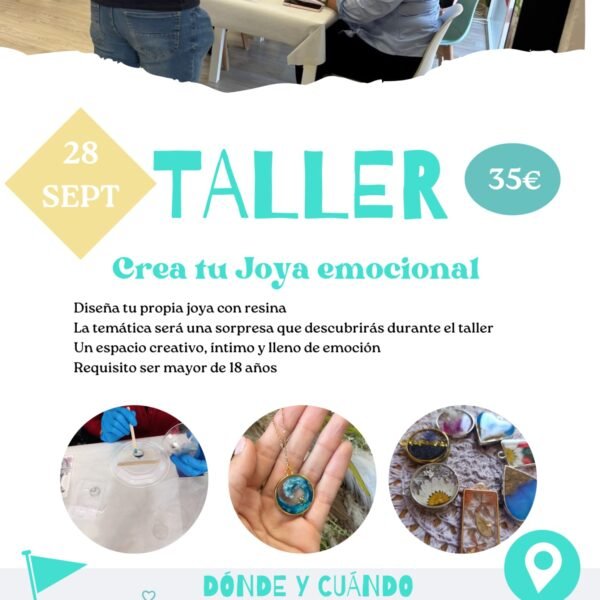 Taller Crea tu Joya con resina (28/09)