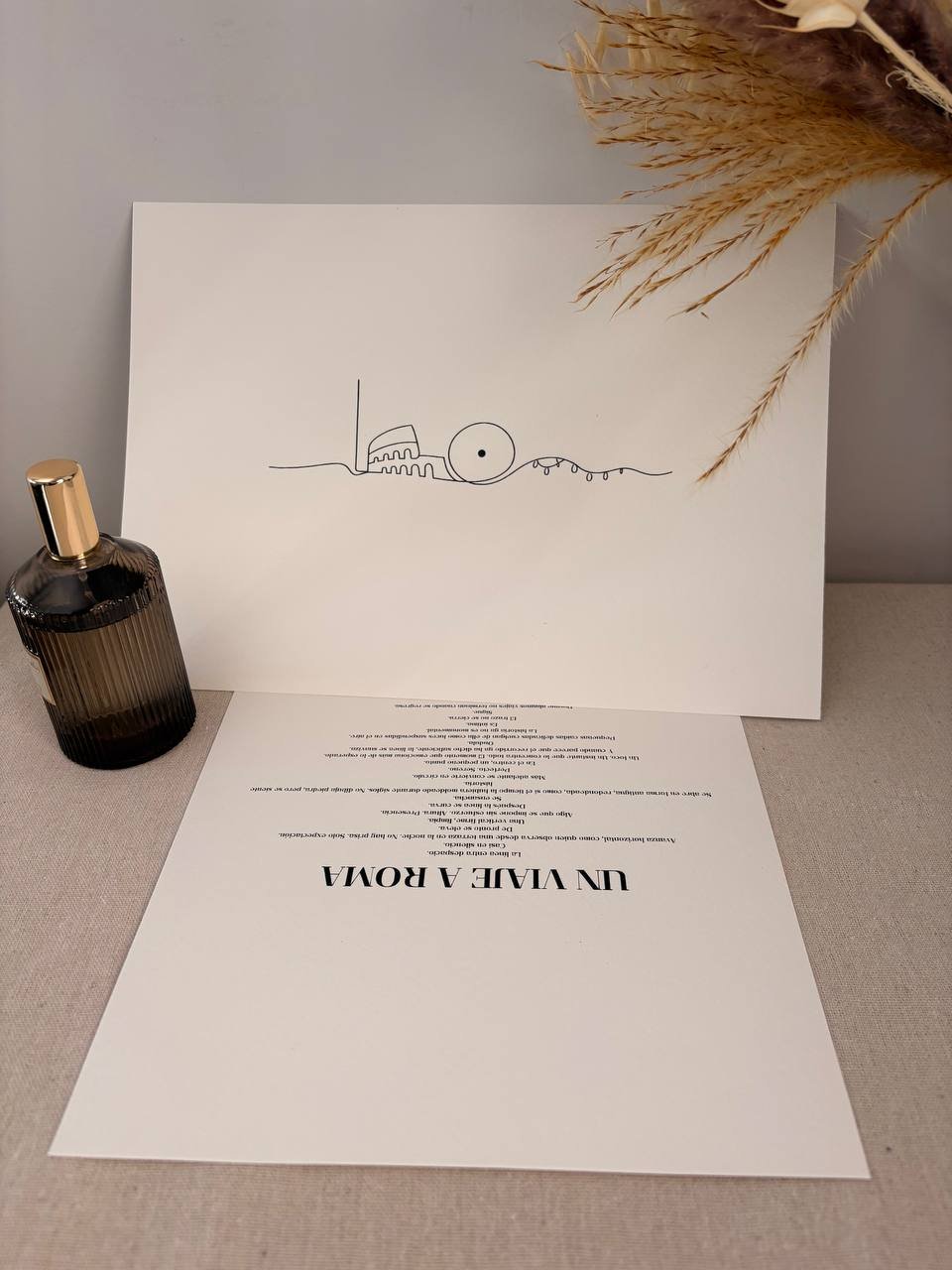 Regalo Original personalizado en Lámina minimalista Imagen del Recuerdo versión Esencia