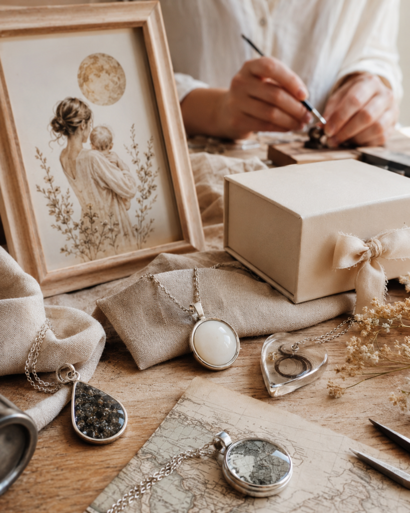 Joyas personalizadas con recuerdos en taller artesanal de La Casa de la Ilusión en Granada