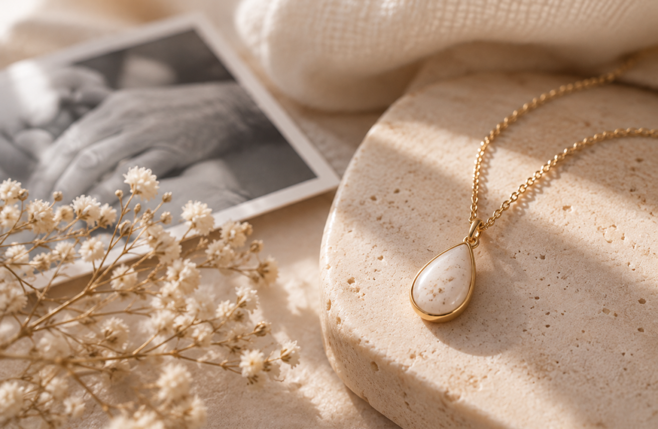 Joyas con cenizas: una forma íntima de mantener cerca a quien siempre forma parte de ti